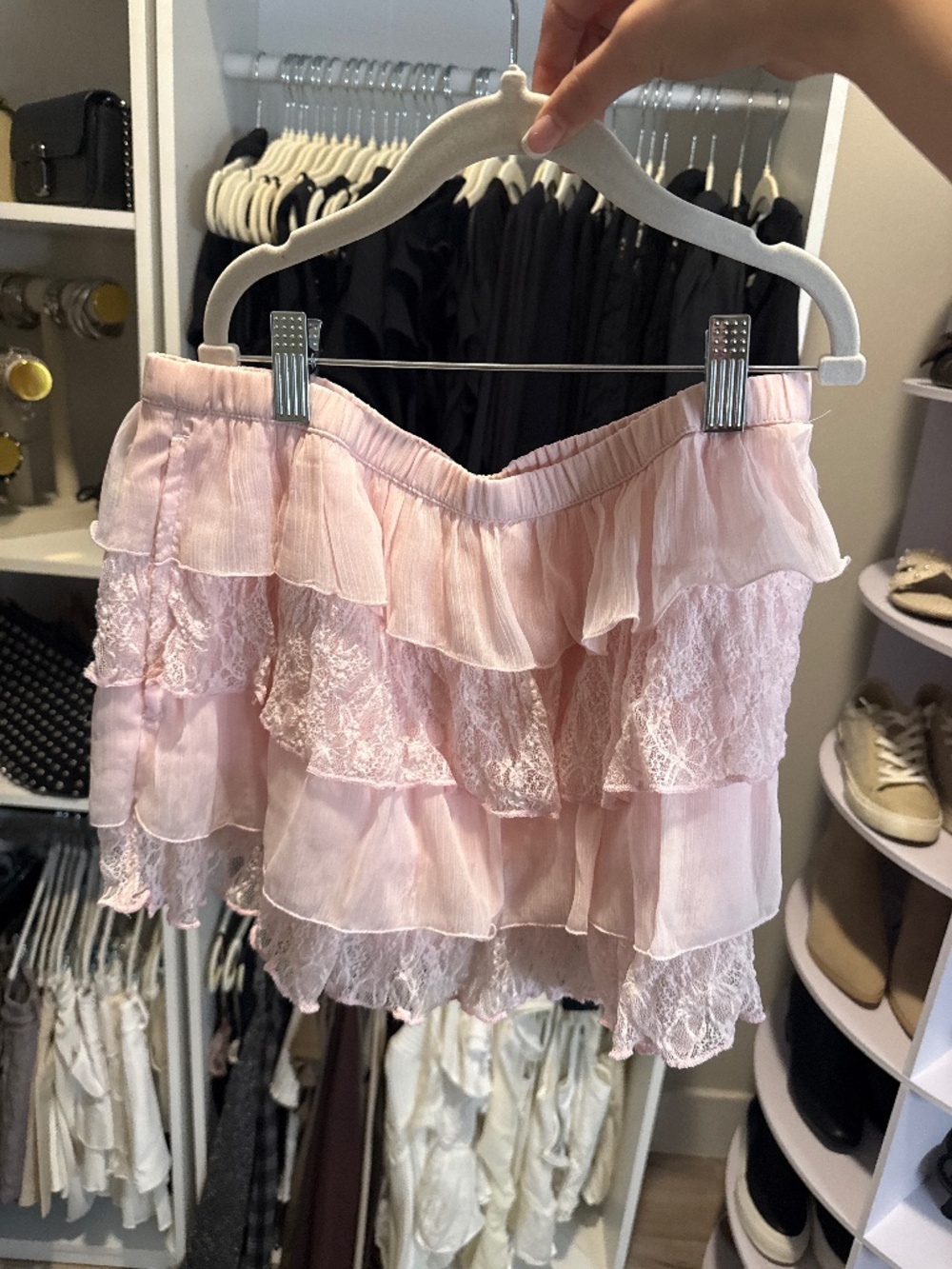 mini lace skirt